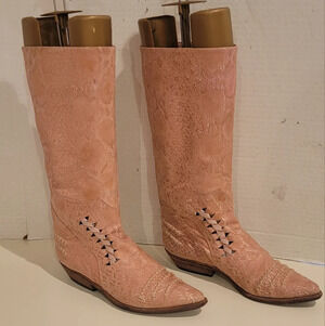 EL VAQUERO ITALIAN LEATHER PULL-ON BOOTS (sz 7)